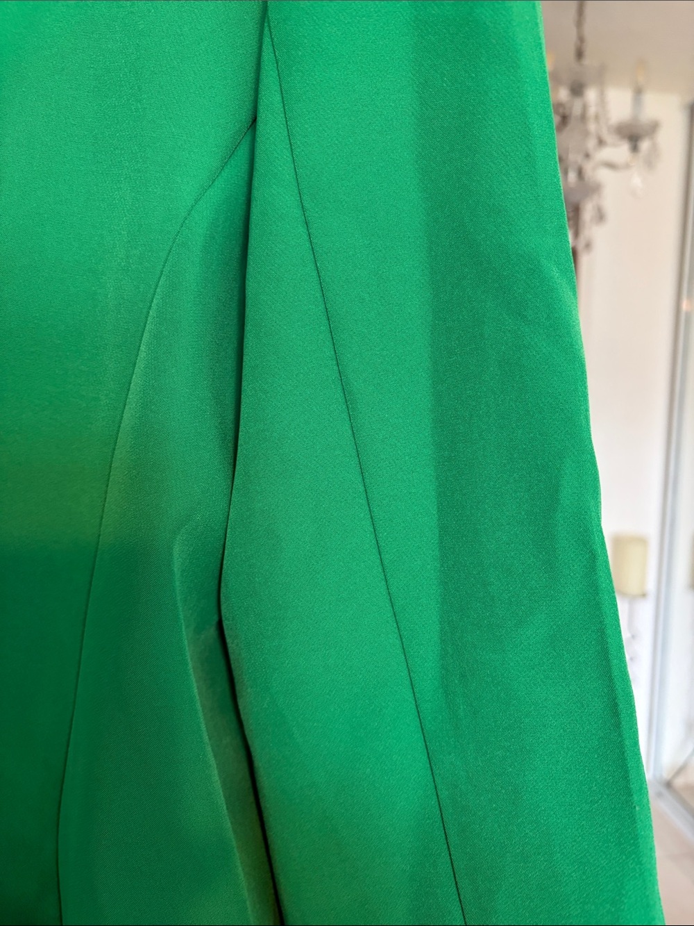 Women's Double-Breasted Emerald Green Blazer and Trousers Set - Picture 11 of 12